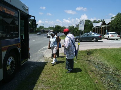 North Carolina bus stop - photo by Robert Hothan.